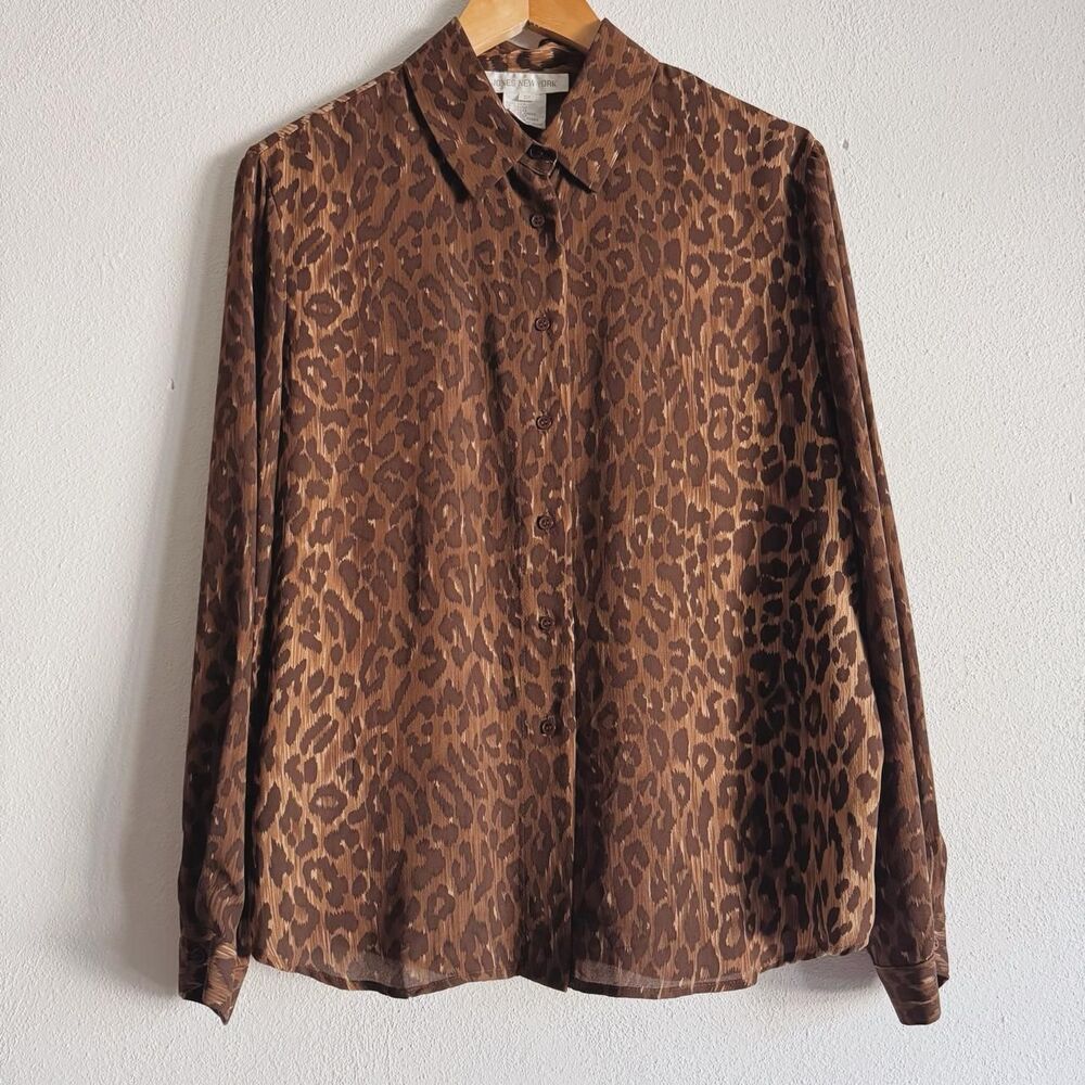 Jones-new-york Women's Brown Blouse